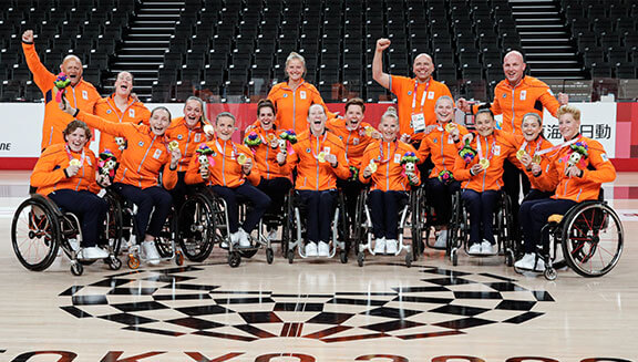 5 Medals in Wheelchair Basketball